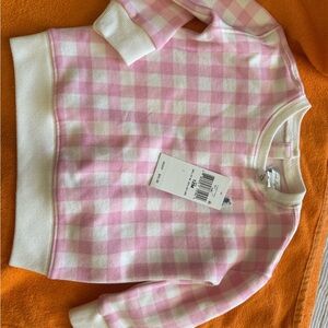 Ralph Lauren Pink and White Checkered Sweater